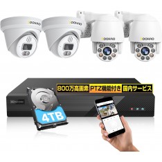 【4K800万画素・PTZ・光学５倍ズーム】...