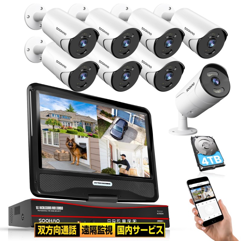 【500万画素・双方向通話・カラー暗...